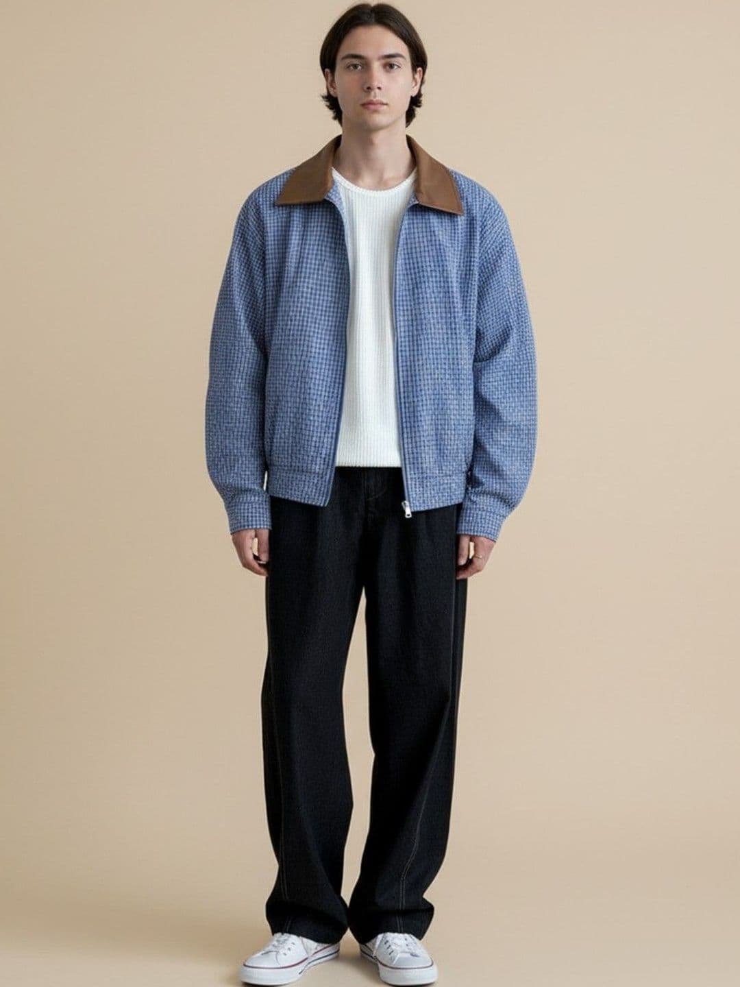 Mast & Harbour Men Checked Open Front Jacket - view 1
