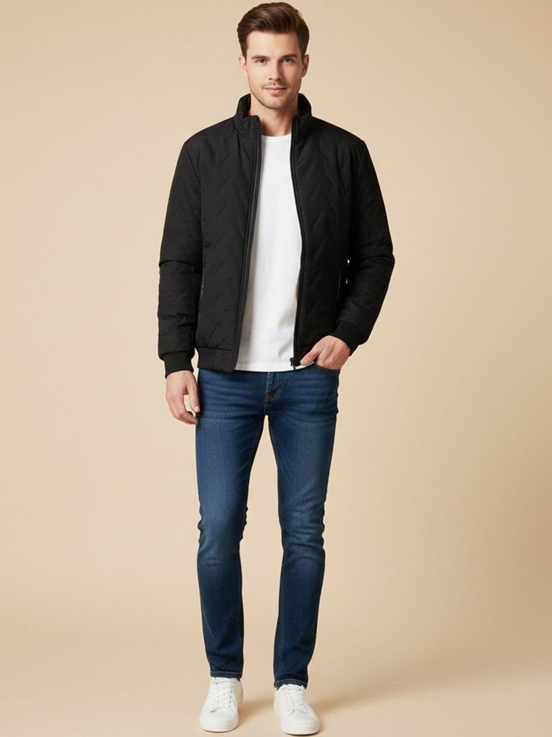 Mast & Harbour Men Quilted Jacket - view 1