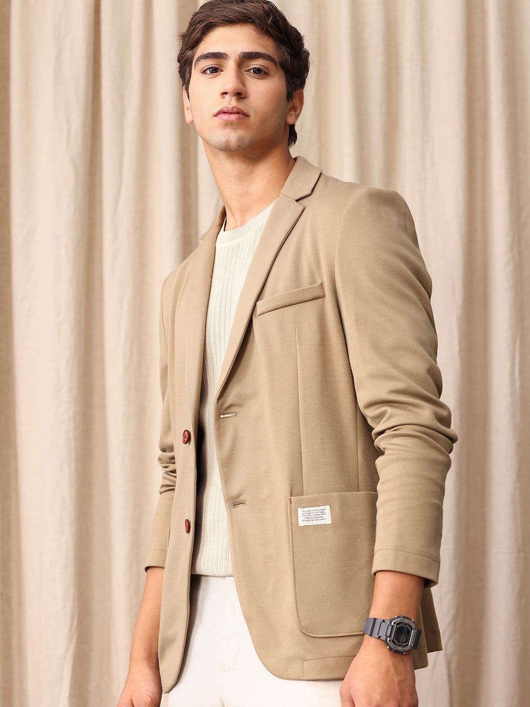 Mr Bowerbird Tailored Fit Single Breasted Casual Blazer - view 1