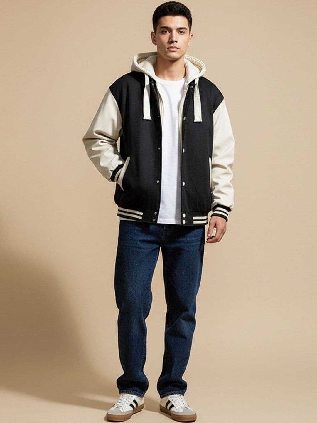 Mast & Harbour Colourblocked Hooded Puffer Jacket - view 1