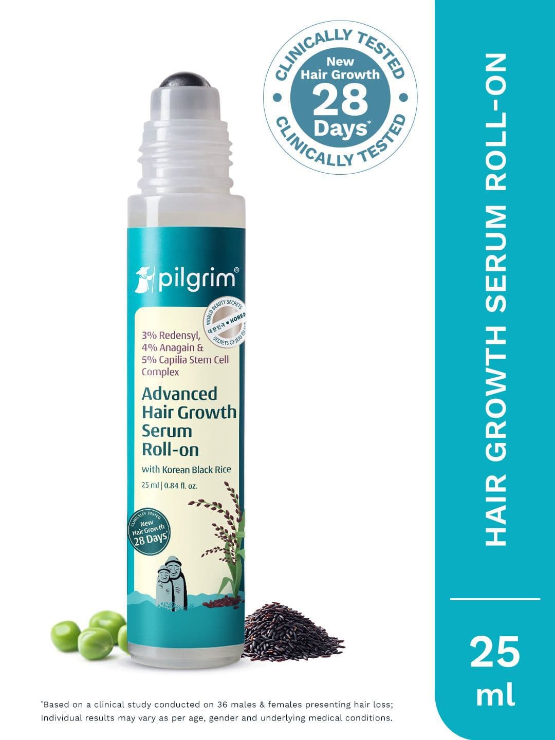 Pilgrim Advanced Hair Growth Serum Roll With 3% Redensyl - 25ml - view 1