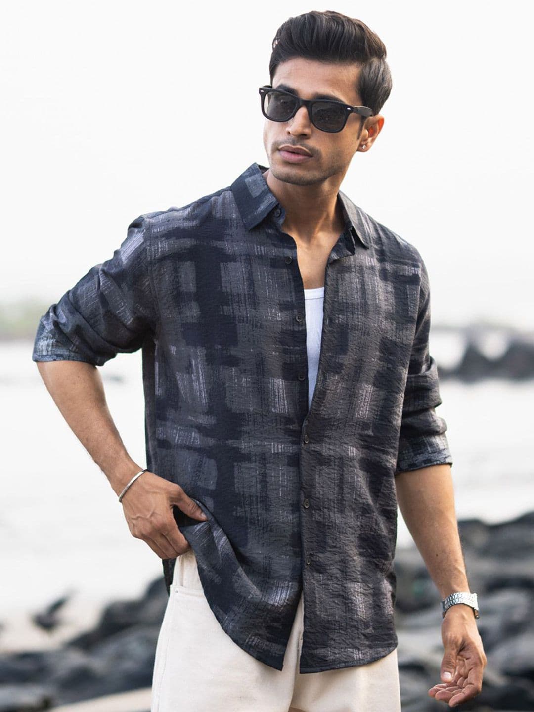 Powerlook Lightweight Printed Polyester Long Sleeves Shirt - view 1