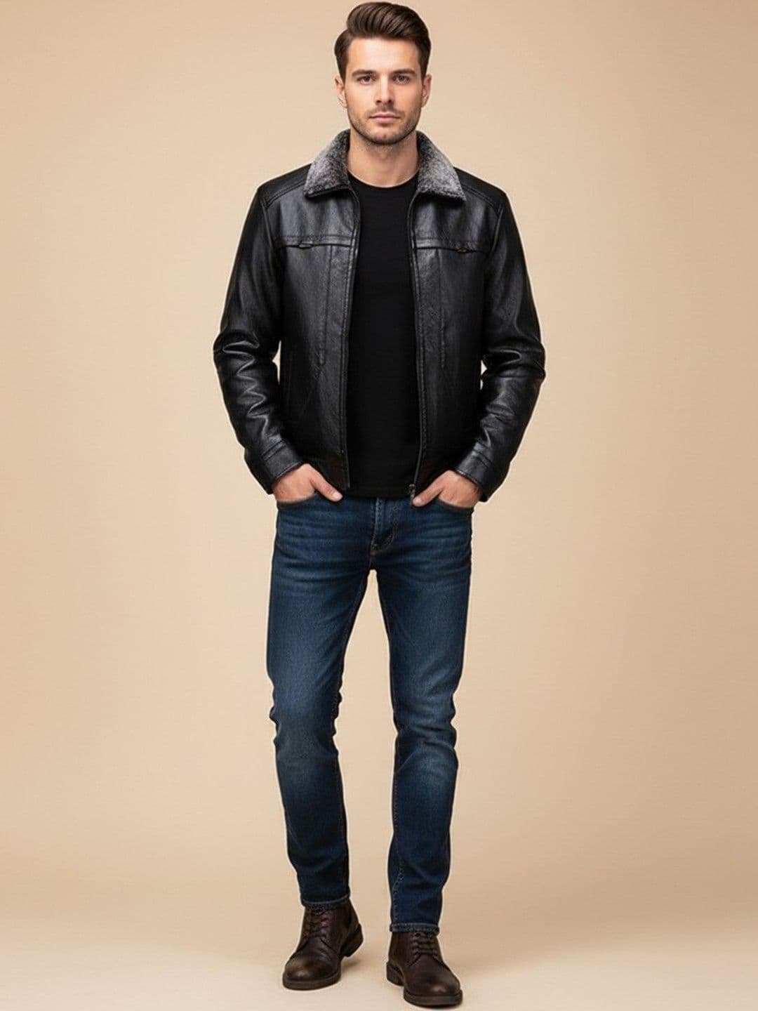 Mast & Harbour Men Biker Jacket - view 1