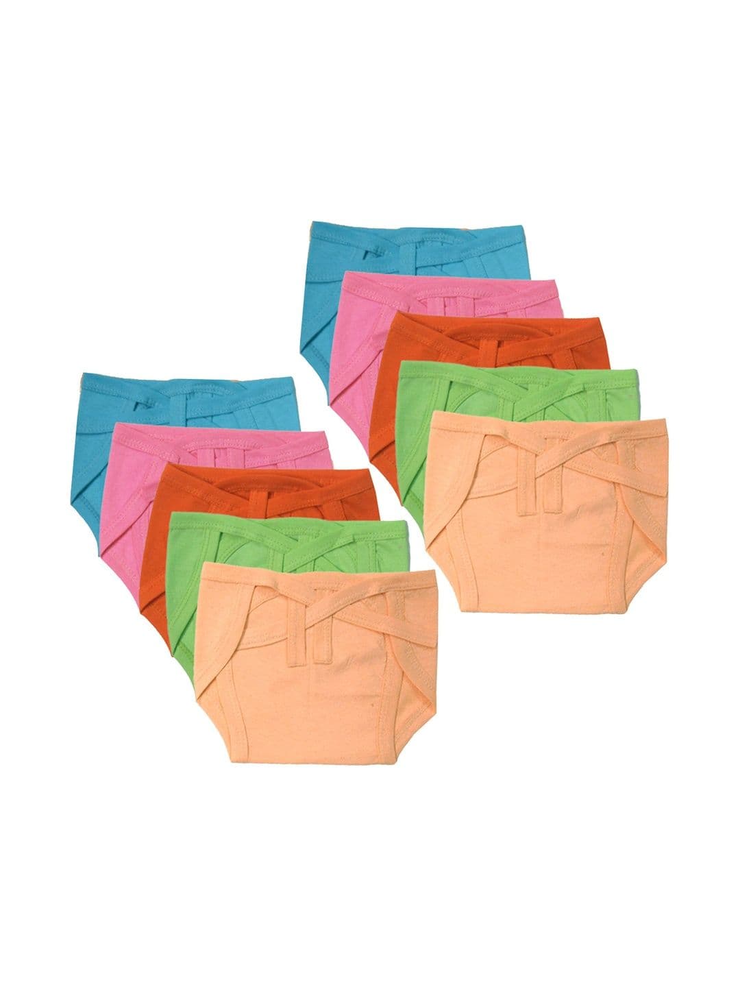 DON CARE Kids Pack Of 10 Reusable Cotton Nappy - view 1