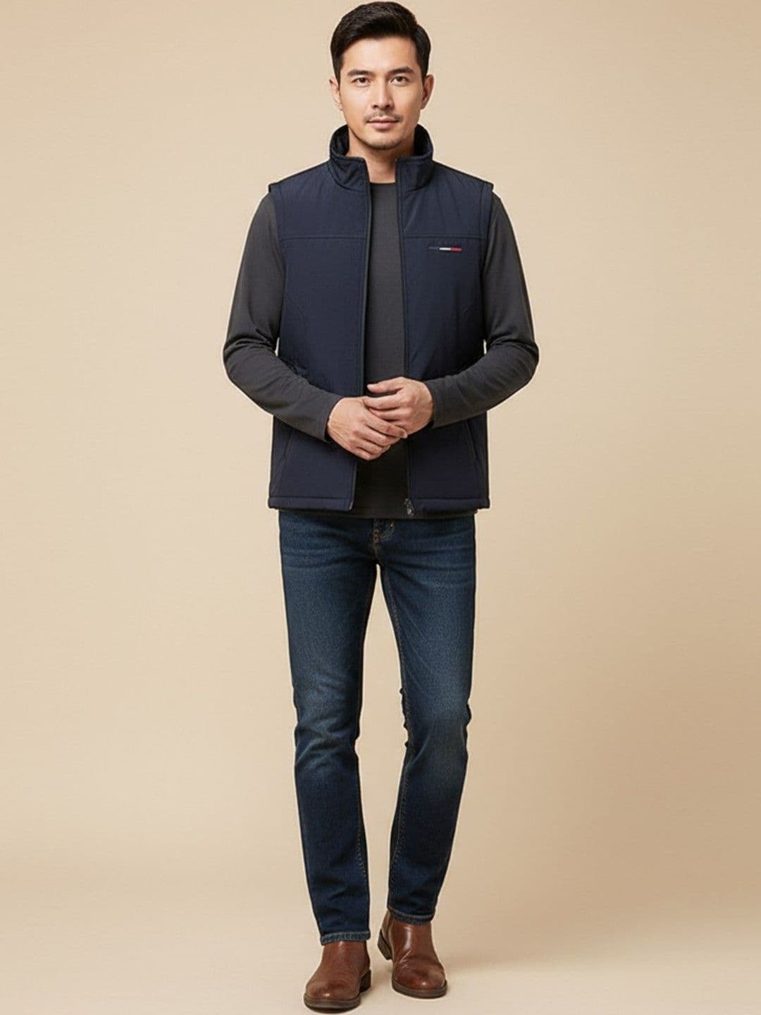 Mast & Harbour Stand Collar Bomber Jacket - view 1
