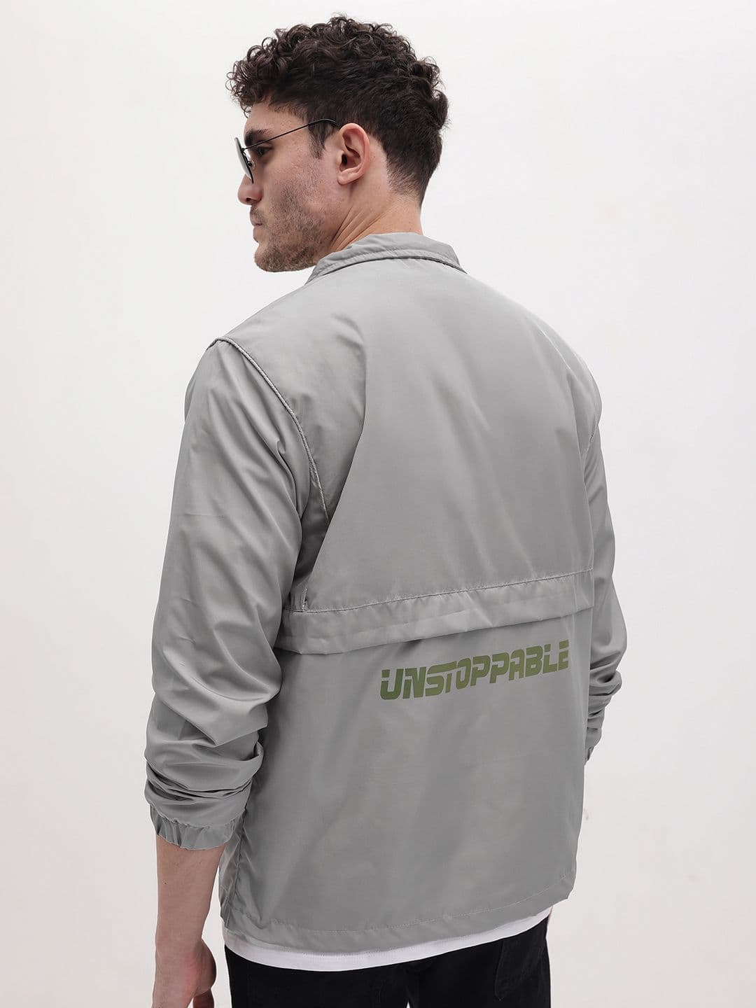 The Roadster Life Co. Mock Collar Mesh Detail Paneled Tailored Jacket - view 1