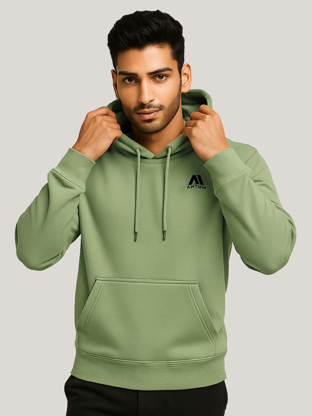 ANTUM Men Brand Logo Outdoor Knitted Jacket - view 1
