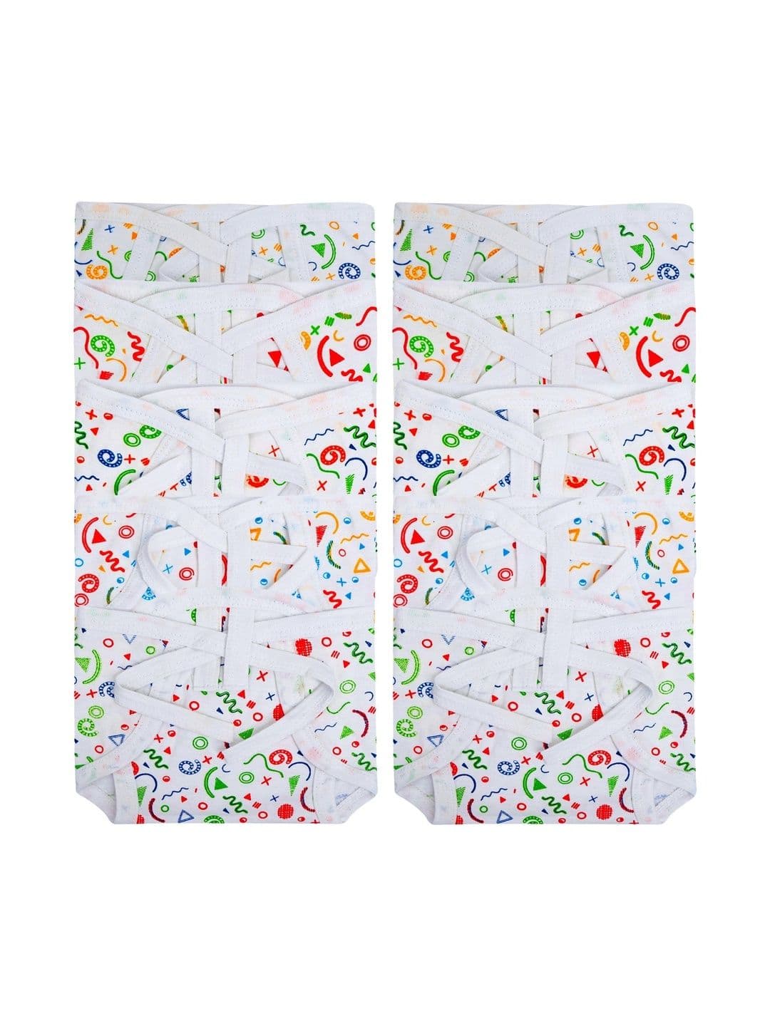 DON CARE Kids Pack Of 10 Printed Reusable Cotton Nappy - view 1
