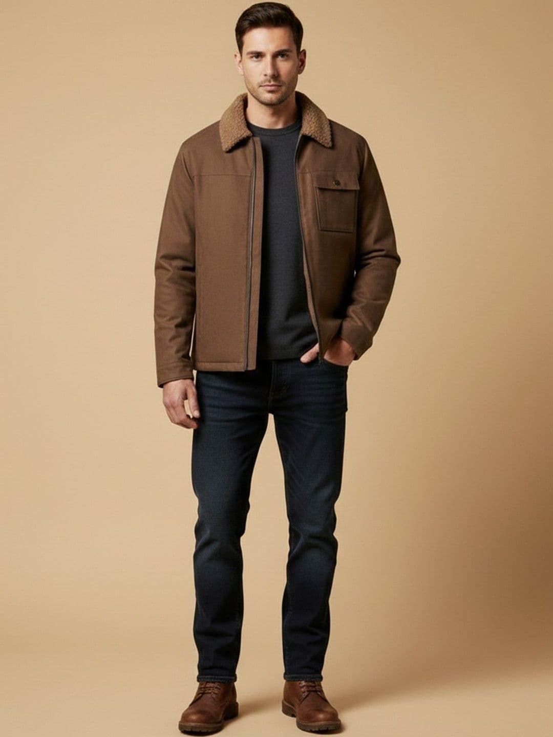Mast & Harbour Spread Collar Tailored Jacket - view 1