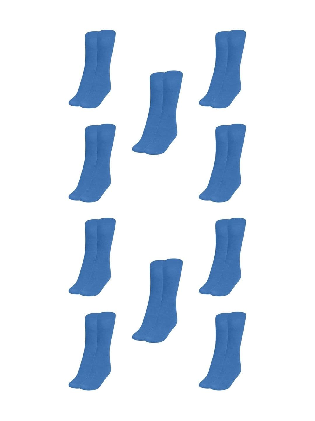 MUKHAKSH Men Pack Of 10 Pure Cotton Calf-Length Socks - view 1