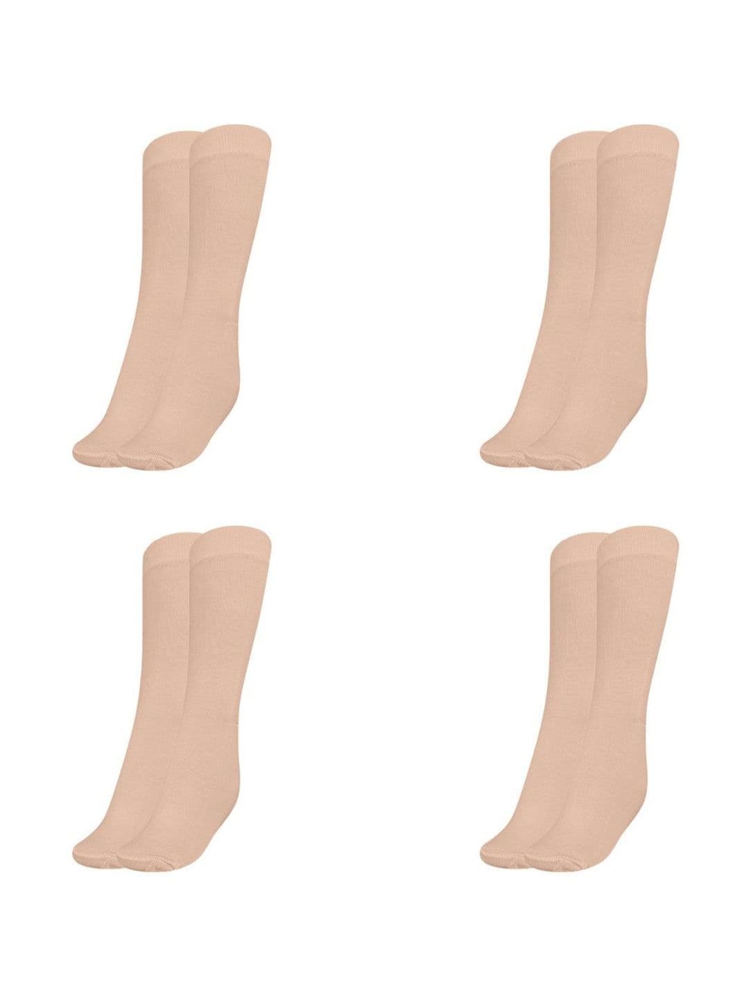 MUKHAKSH Men Pack Of 4 Cotton Calf-Length Socks - view 1
