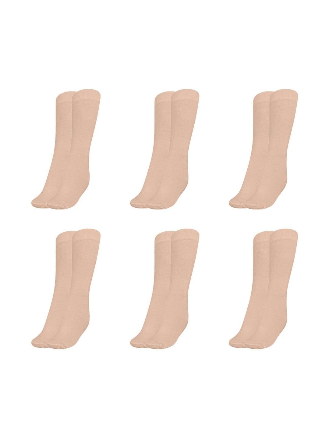MUKHAKSH Men Pack Of 6 Pure Cotton Calf-Length Socks - view 1