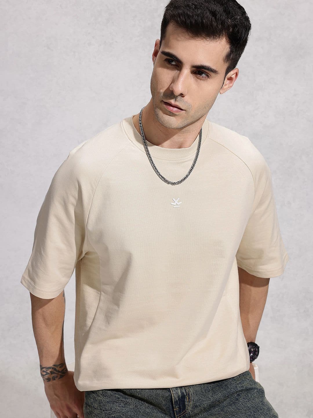WROGN Pure Cotton Oversized T-shirt - view 1