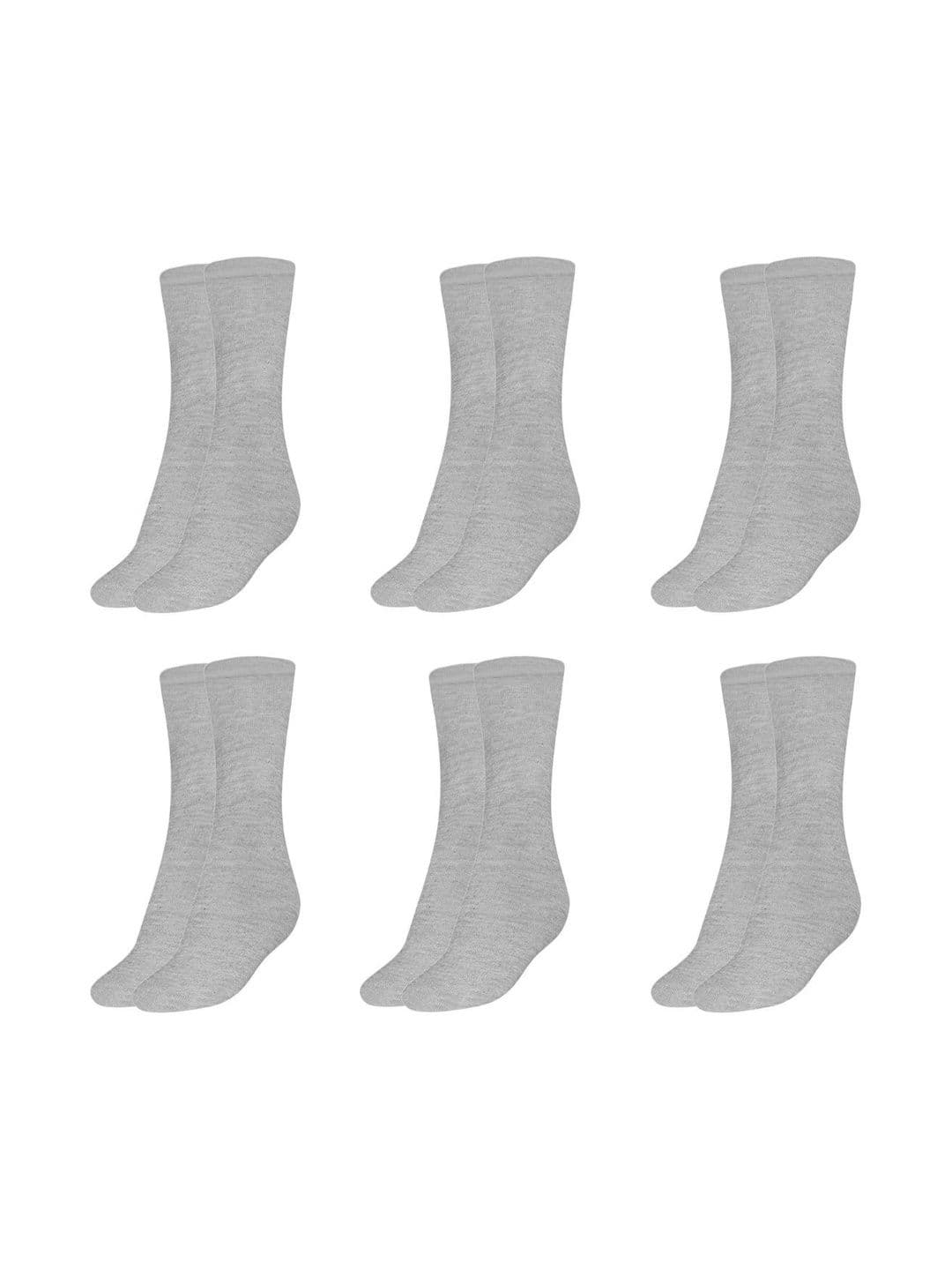 MUKHAKSH Men Pack Of 6 Pure Cotton Calf-Length Socks - view 1