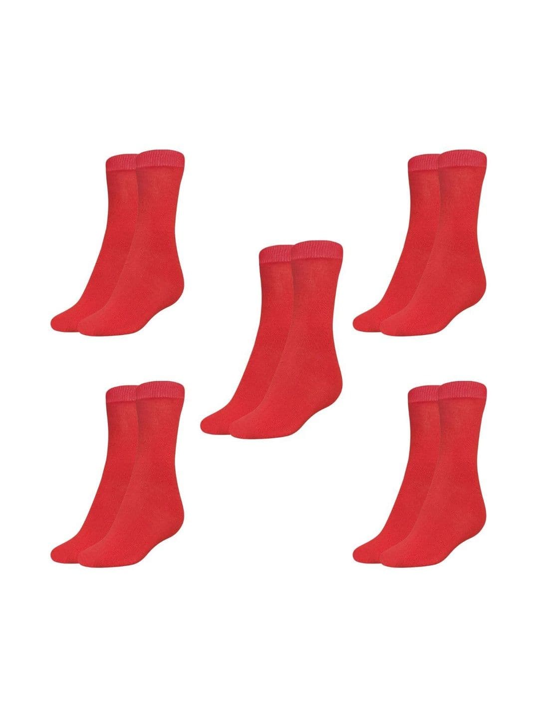 MUKHAKSH Men Pack Of 5 Pure Cotton Calf-Length Socks - view 1