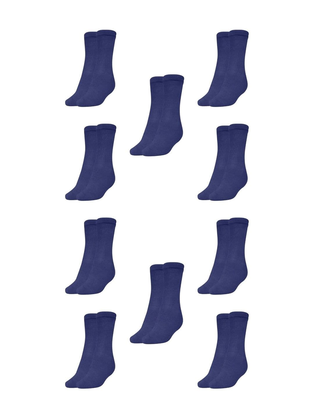 MUKHAKSH Men Pack Of 10 Cotton Calf-Length Socks - view 1