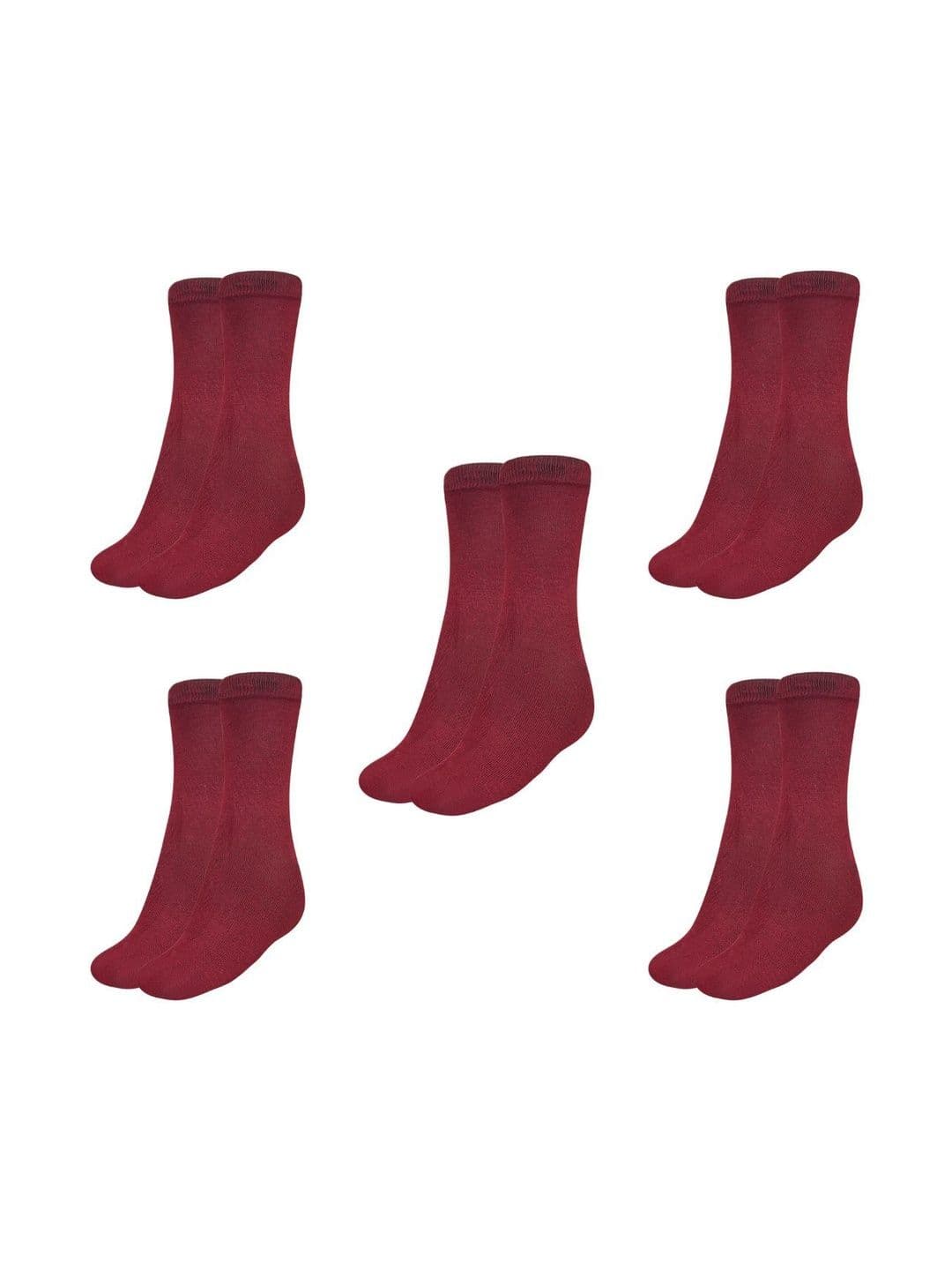 MUKHAKSH Men Pack Of 5 Pure Cotton Calf-Length Socks - view 1