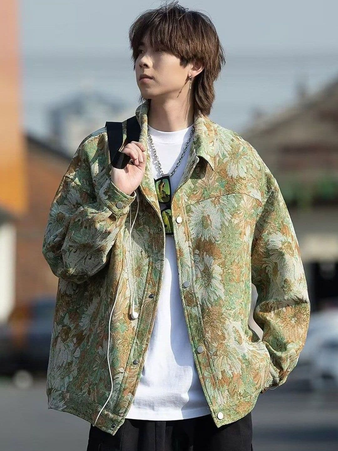 HERE&NOW Men Floral Printed Parka Jacket - view 1