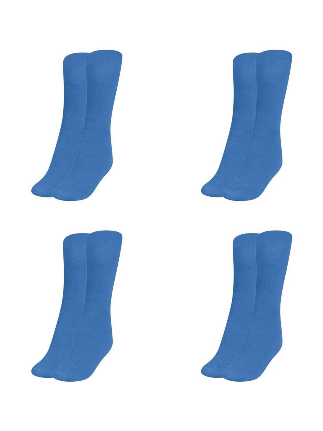 MUKHAKSH Men Pack Of 4 Cotton Calf-Length Socks - view 1