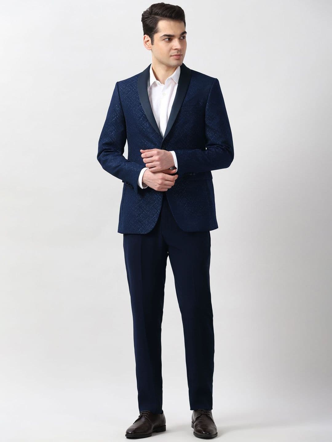 Peter England Elite Printed Formal Two Piece Suit - view 1