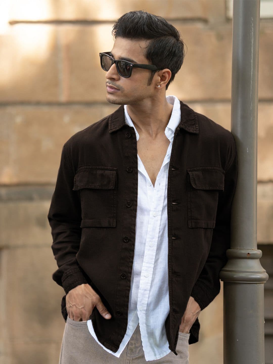 Powerlook Denim Overshirt Cotton Long Sleeves Shirt - view 1