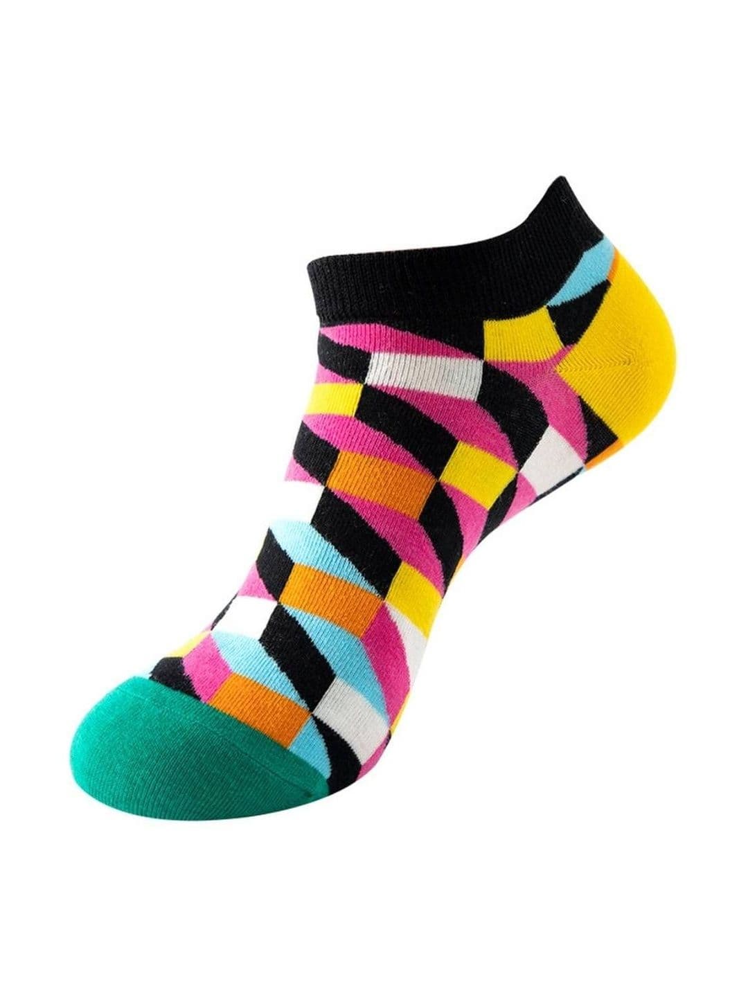 The Tie Hub Unisex Patterned Cotton Ankle Length Sock - view 1