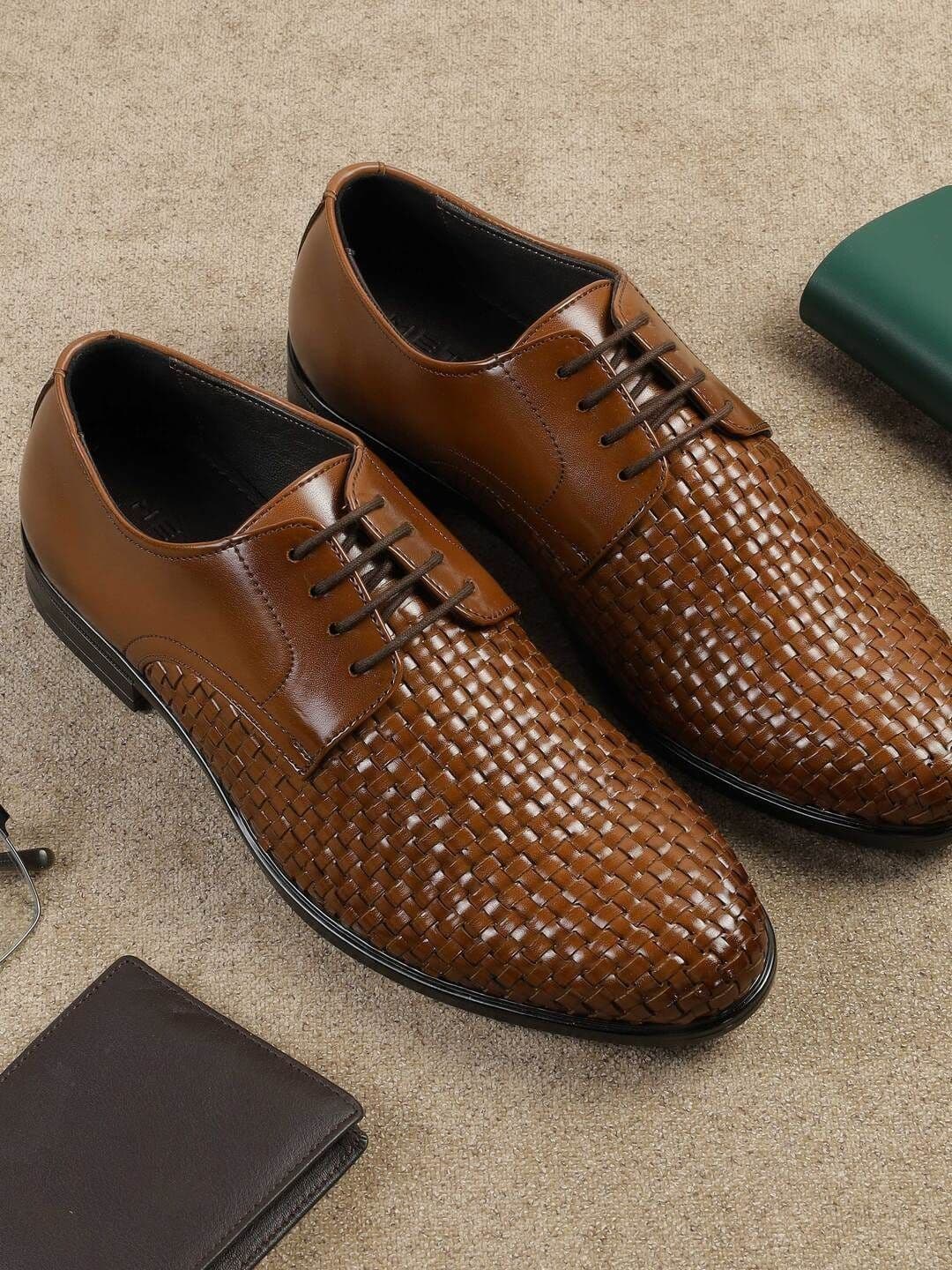 Metro Men Textured Round Toe Lace-Ups Formal Derbys - view 1