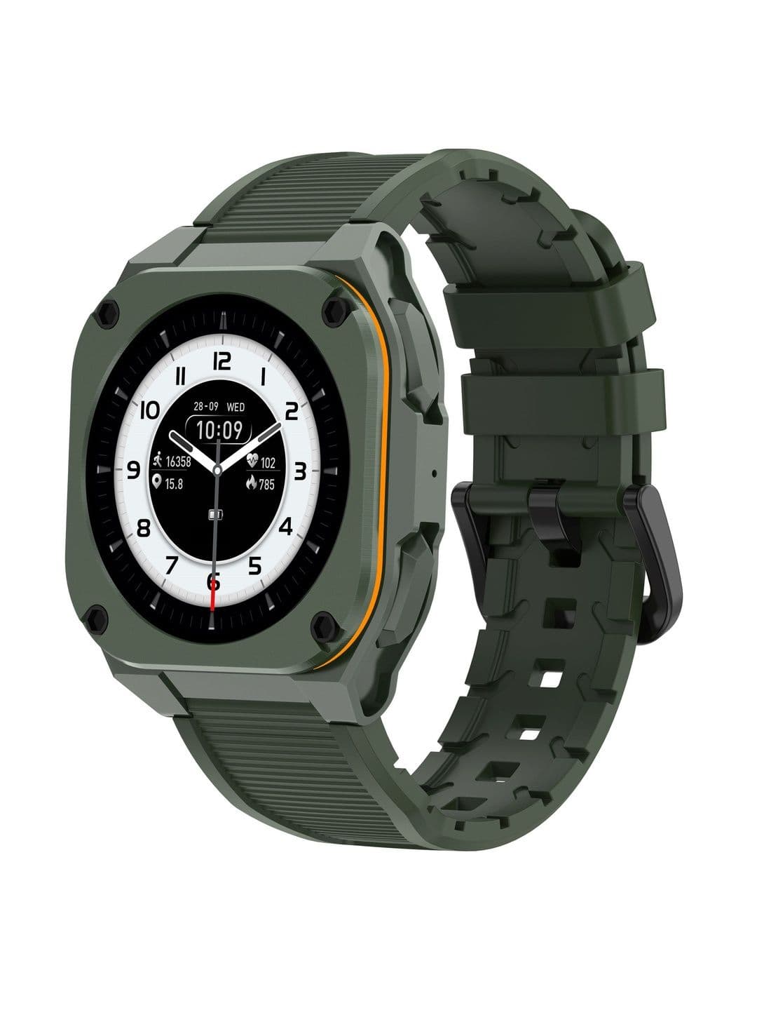 TIMEX Smart Halo 1.32"(3.3cm) AMOLED Display with BT Calling Smartwatch TWTXW1101T