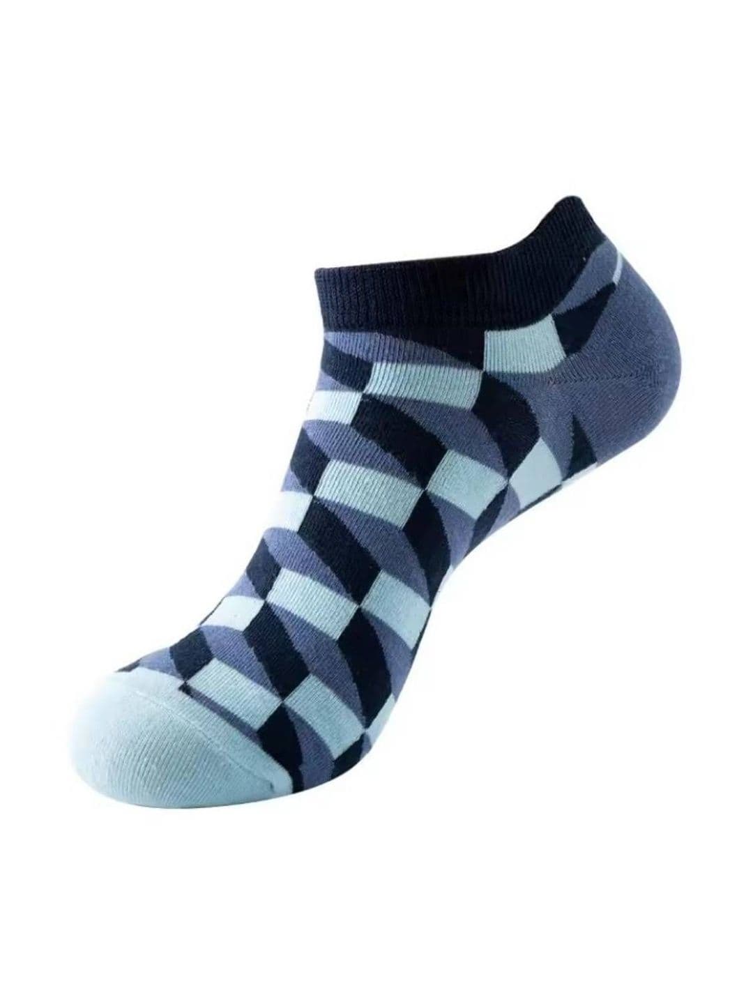 The Tie Hub Unisex Patterned Cotton Ankle Length Socks - view 1