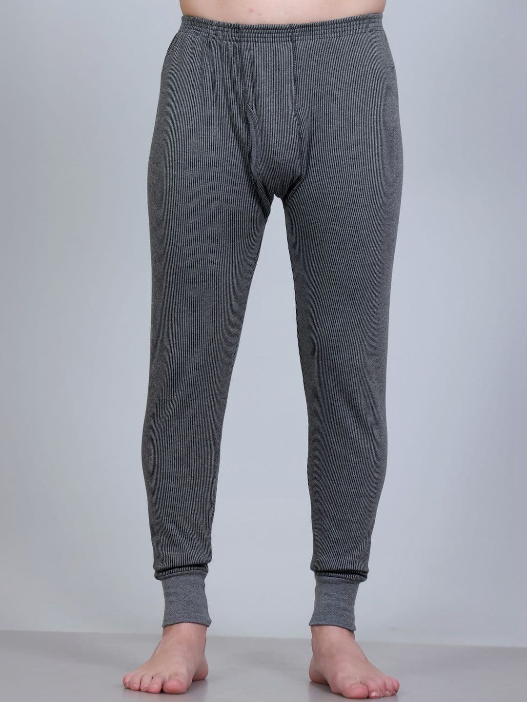 ZEFFIT Men Ribbed Mid-Rise Thermal Bottoms - view 1