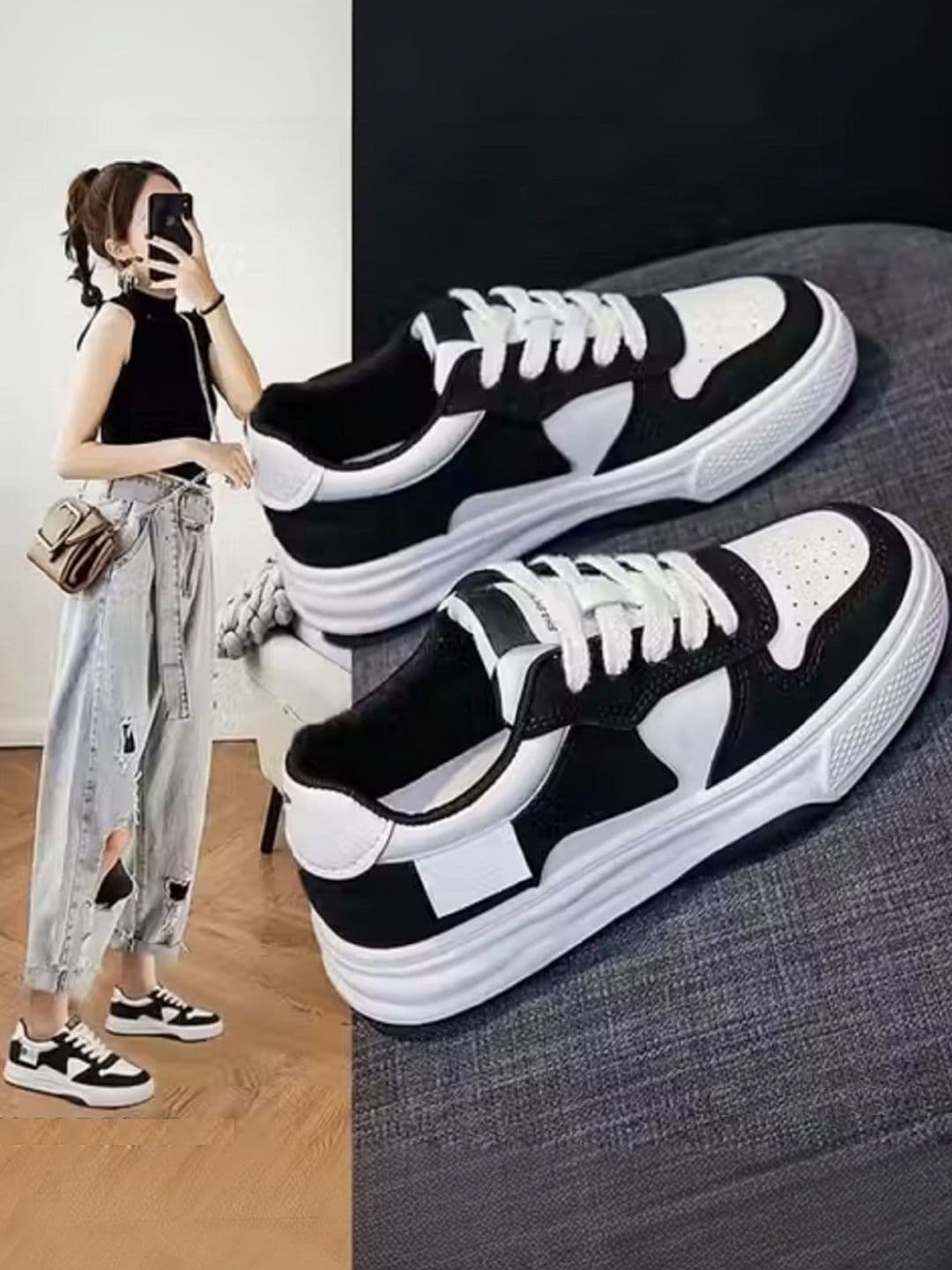 glitchez Premium Women Styles Comfortable Trendy Sporty Look Sneakers - view 1