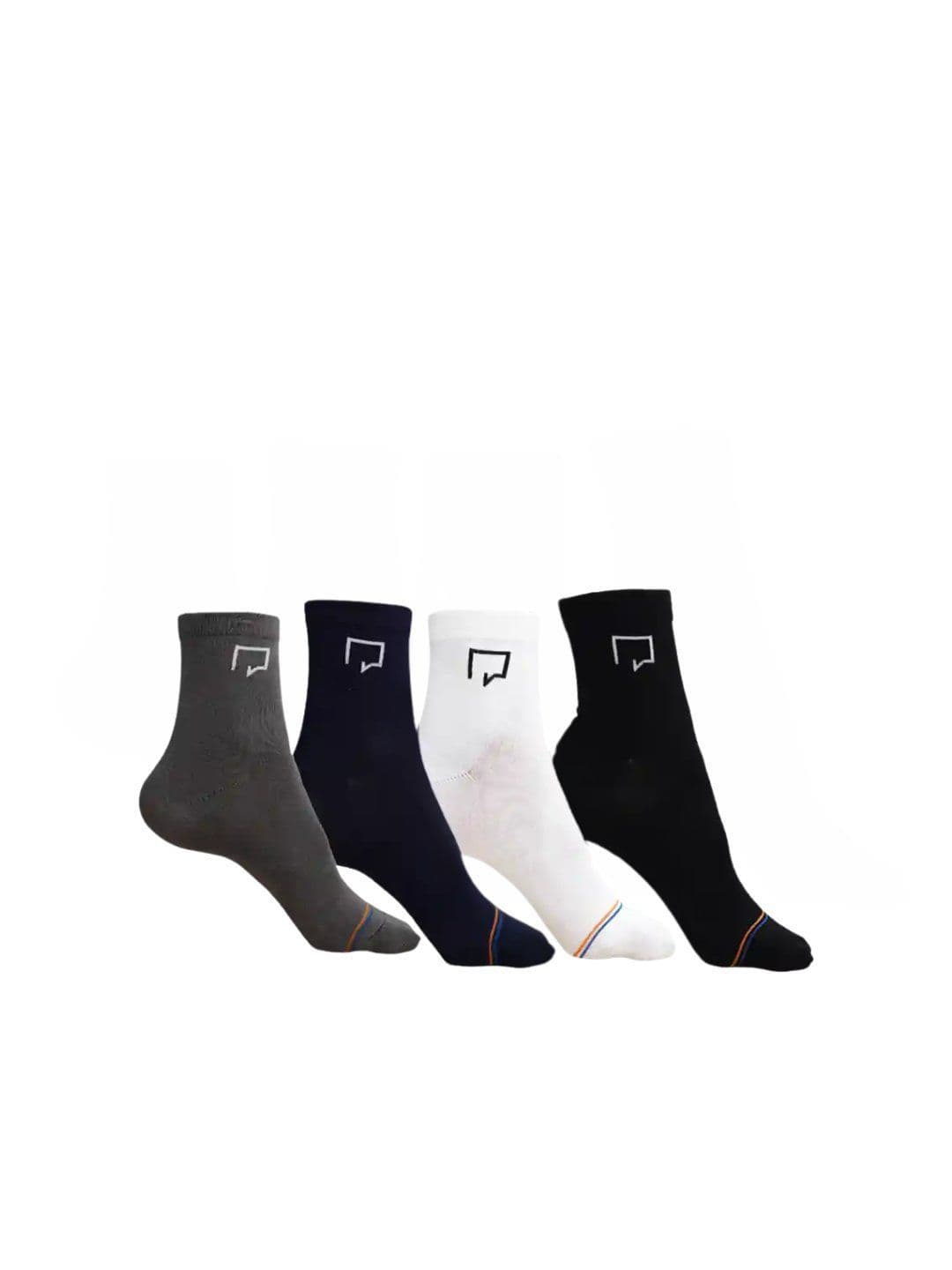ROAR FOR GOOD Unisex Pack Of 4 Striped Calf Length Bamboo Socks - view 1
