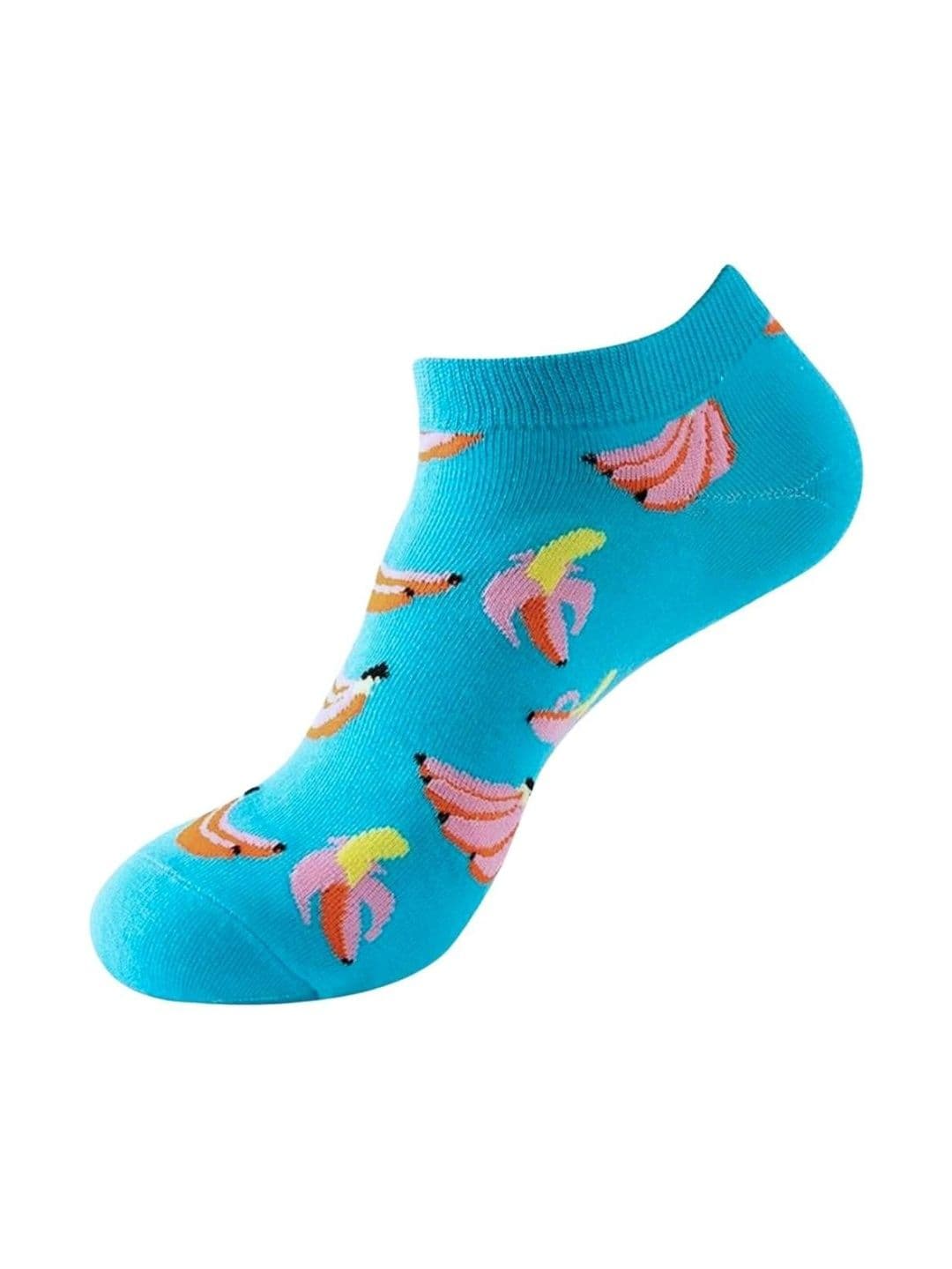 The Tie Hub Unisex Banana Patterned Cotton Ankle Length Sock - view 1