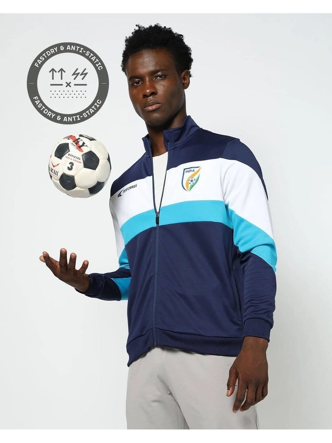 Performax Men Brand Logo Colourblocked Sporty Jacket - view 1