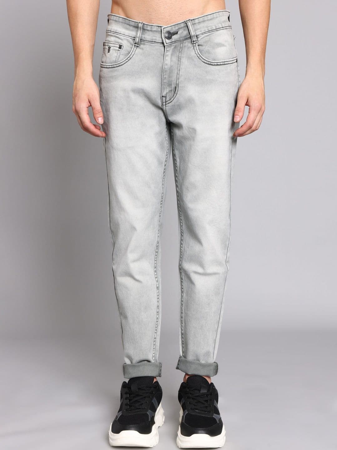 TRIGGER Men Regular Fit Mid-Rise Light Fade Stretchable Jeans - view 1