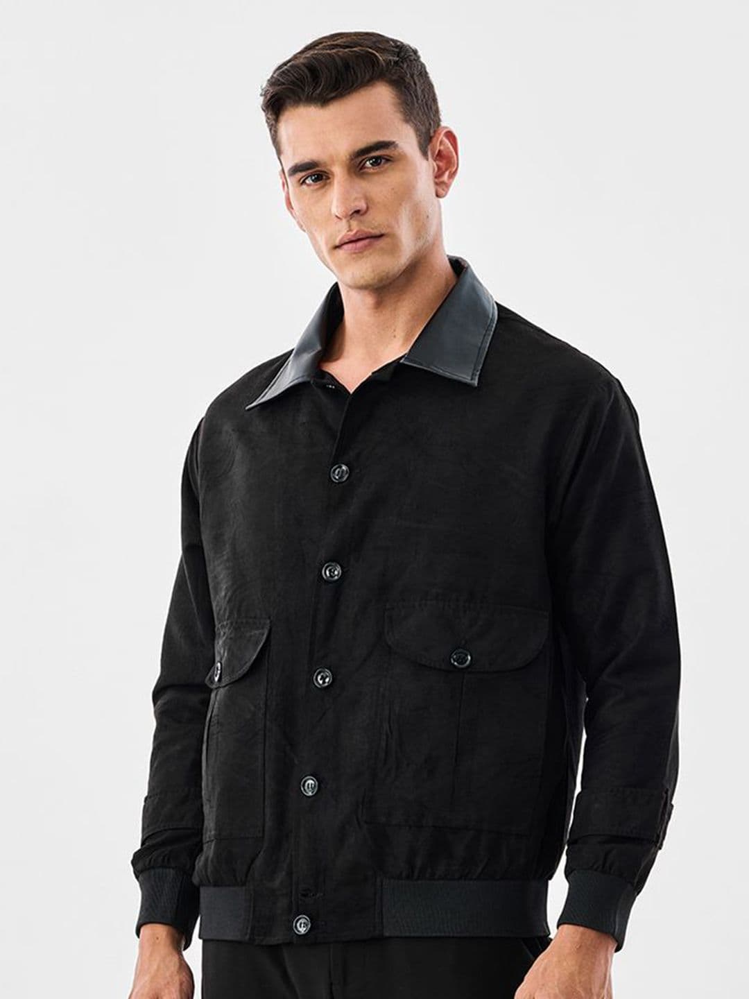 Snitch Men Solid Spread Collar Long Sleeve Tailored Jacket - view 1