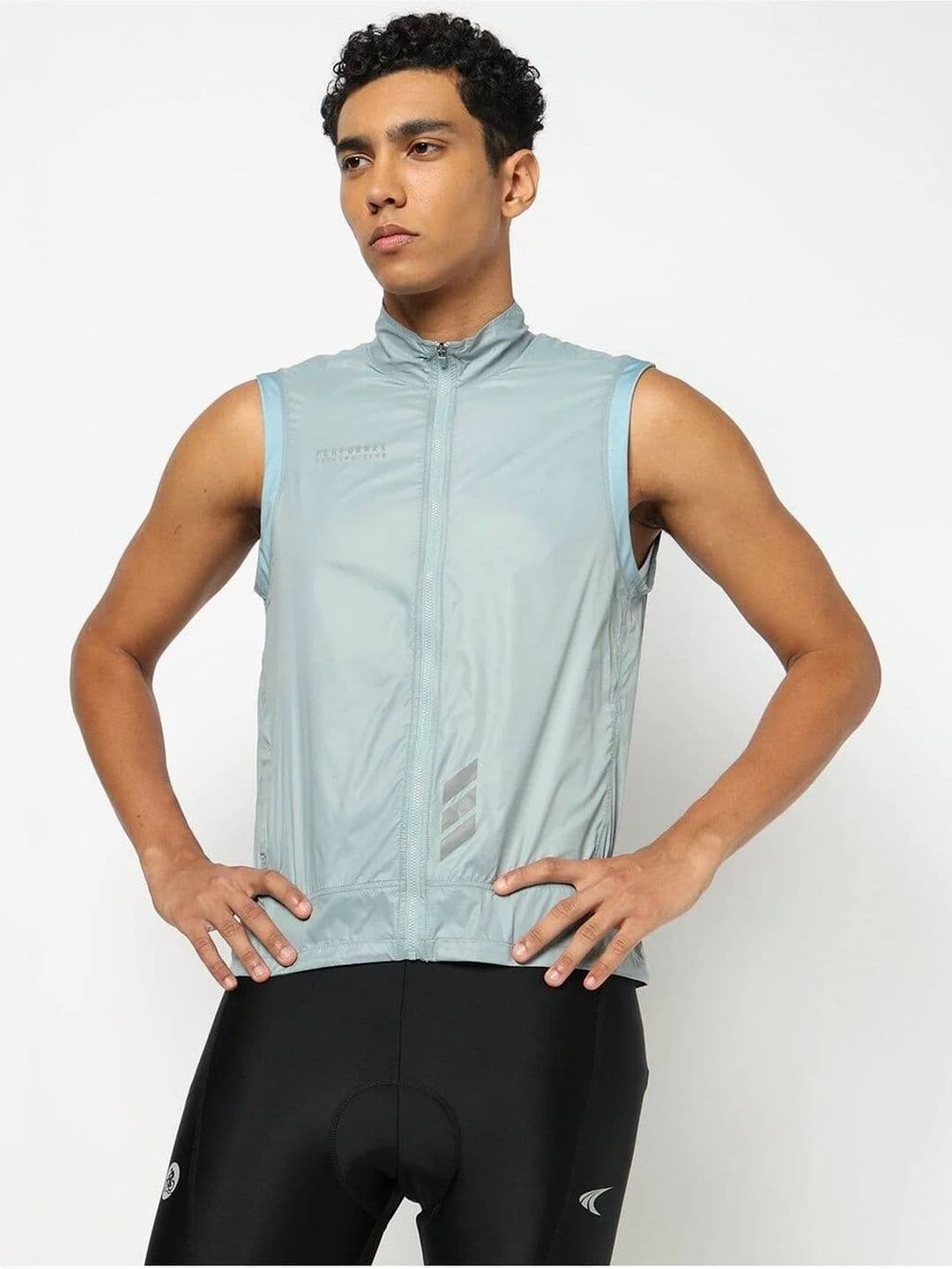 Performax Men Stand Collar Solid Lightweight Sporty Jacket