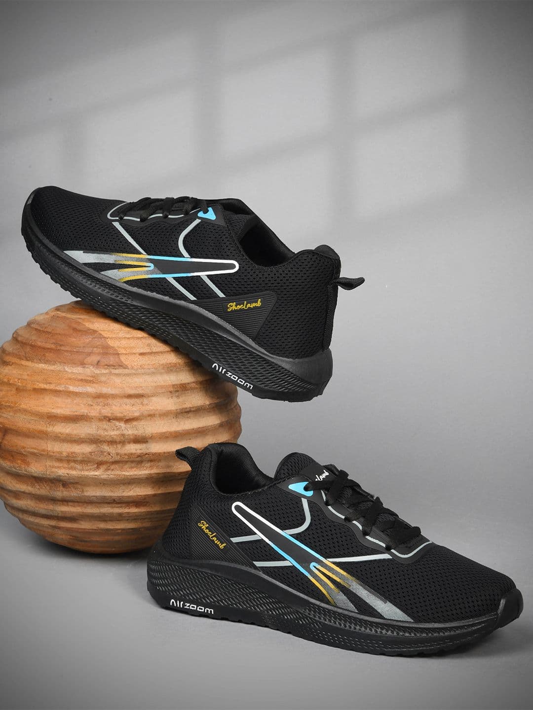 SHOELAMB Men Mesh Running Non-Marking Shoes - view 1