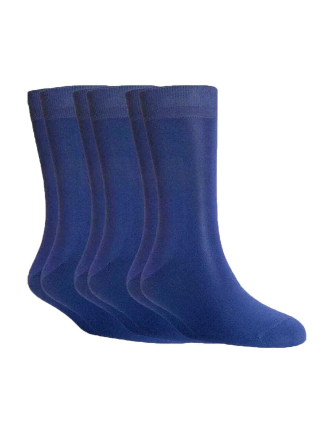 Akeeta Unisex 3 Pairs Blue Calf Length Socks - view 1