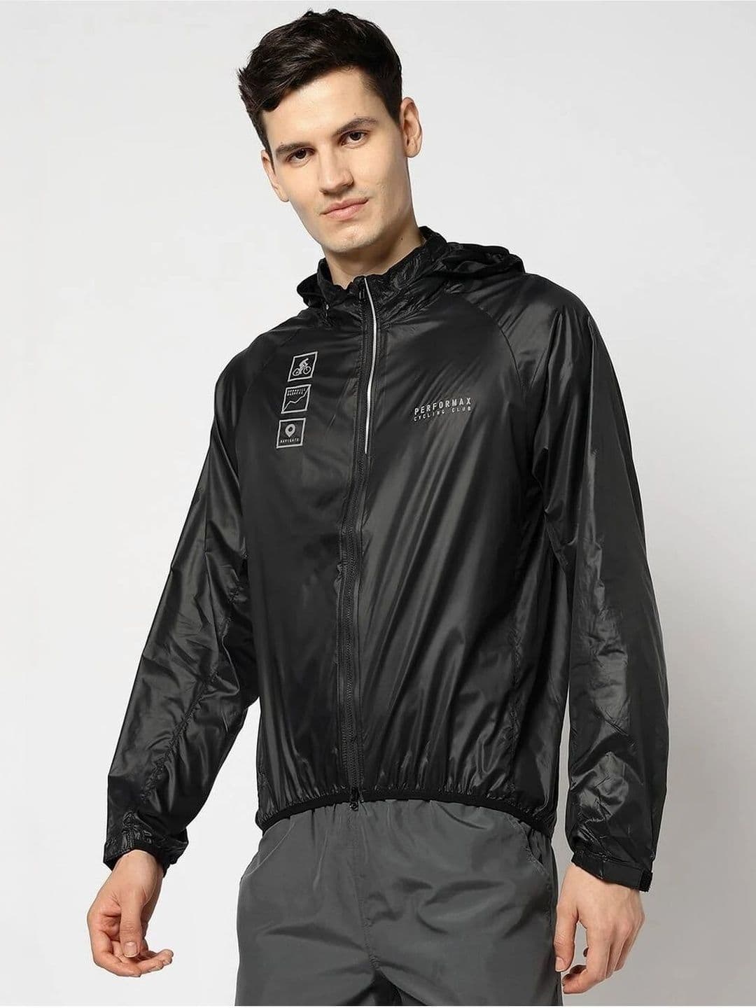 Performax Men Brand Logo Printed Lightweight Cycling Sporty Jacket - view 1