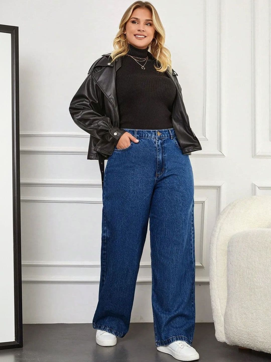 Kotty Women Wide Leg High-Rise Stretchable Jeans - view 1