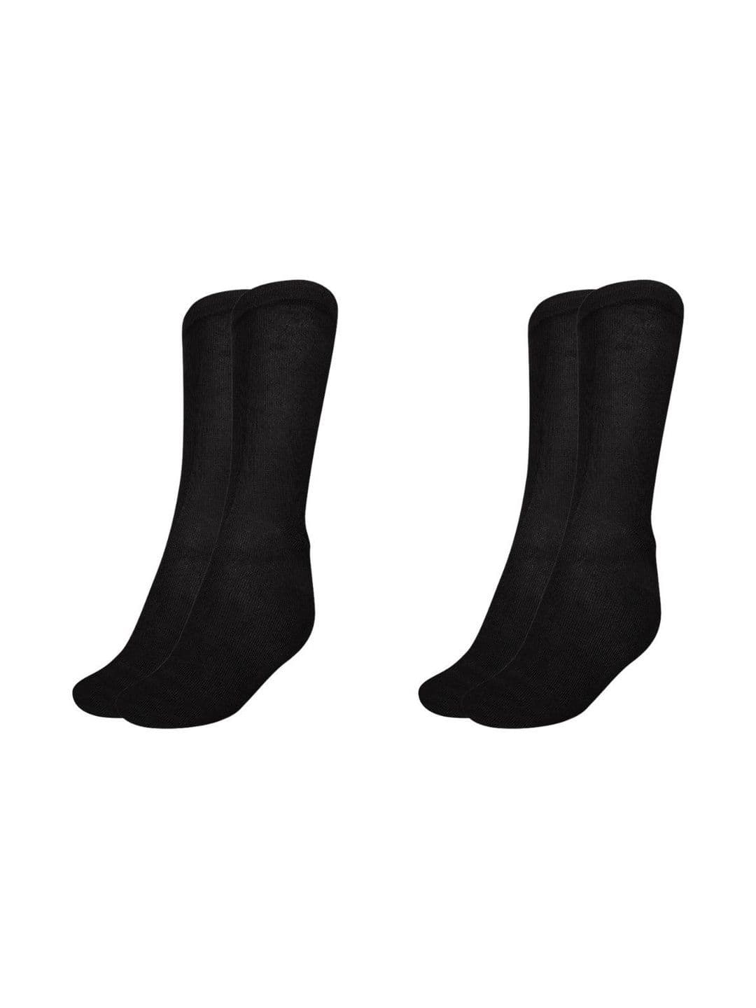 MUKHAKSH Men Pair Of 2 Solid Pure Cotton Calf Length Socks - view 1