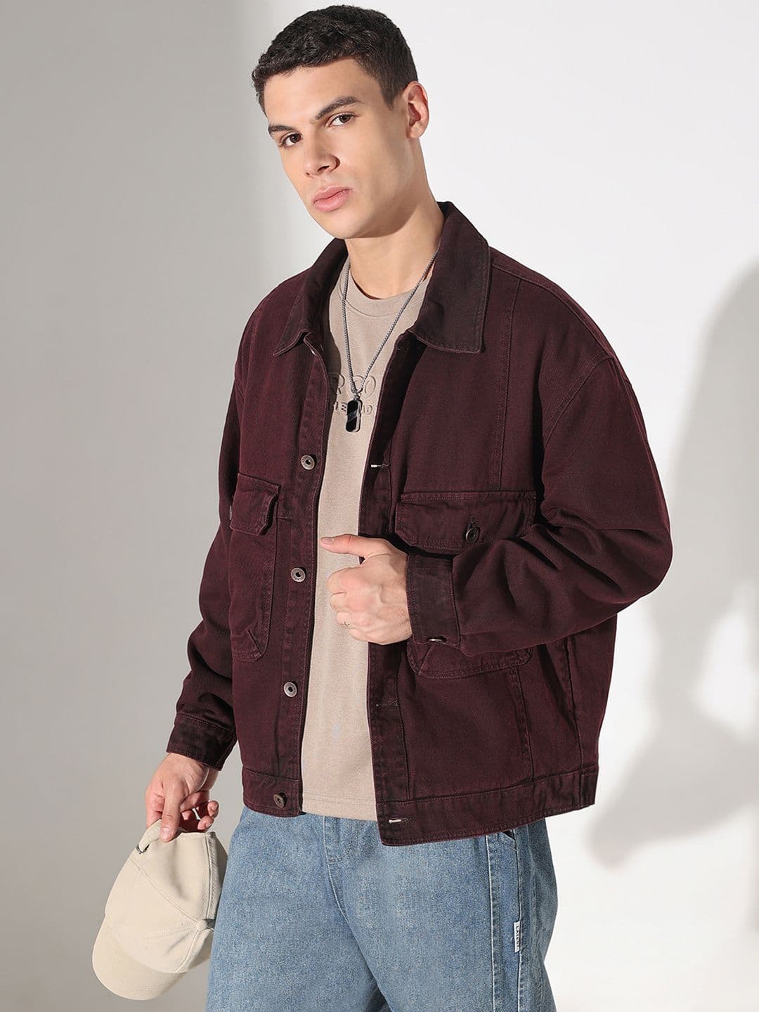 SHOWOFFFF Men Outdoor Denim Jacket - view 1