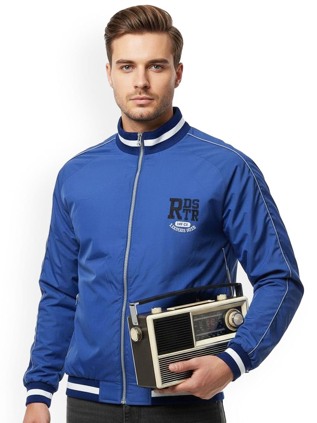 The Roadster Lifestyle Co Mock Collar Sports Jacket - view 1