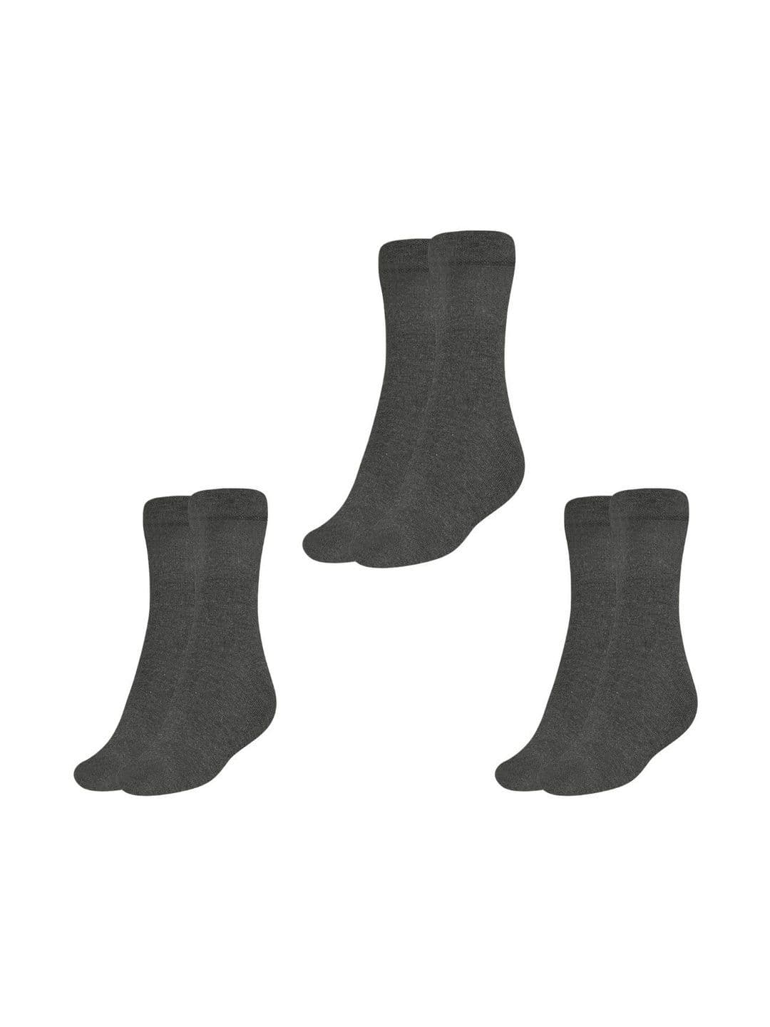 MUKHAKSH Men Pack Of 3 Calf-Length Cotton Socks - view 1