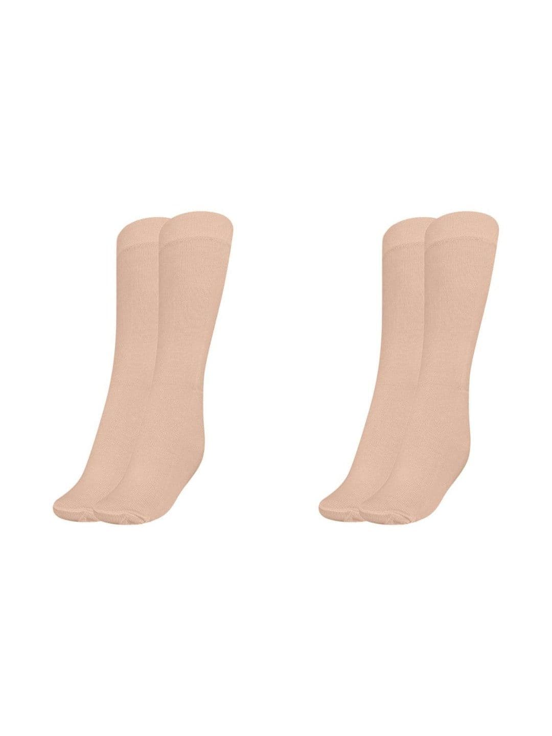 MUKHAKSH Men Pack Of 2 Solid Pure Cotton Calf Length Socks - view 1