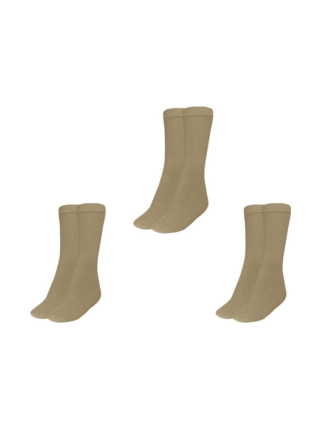 MUKHAKSH Men Pack Of 3 Cotton Calf-Length Socks - view 1