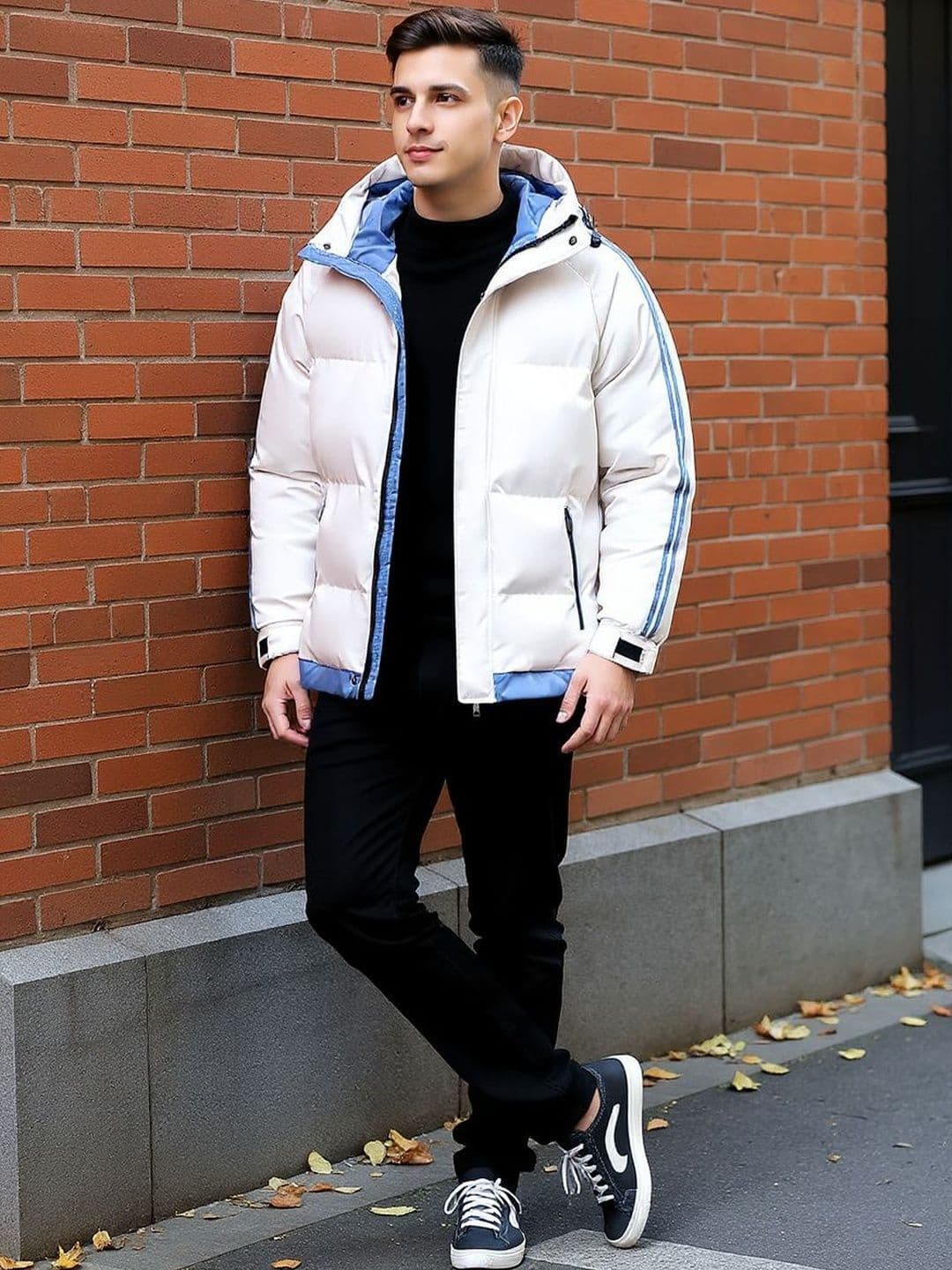 HERE&NOW Men Hooded Solid Insulator Puffer Jacket - view 1