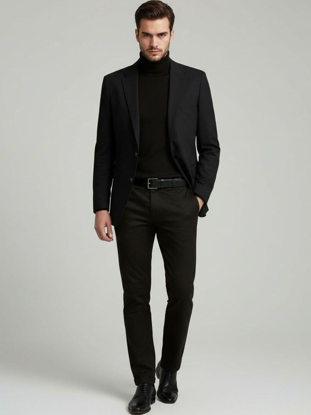 INVICTUS Men Solid Single-Breasted Double Vent Blazers - view 1
