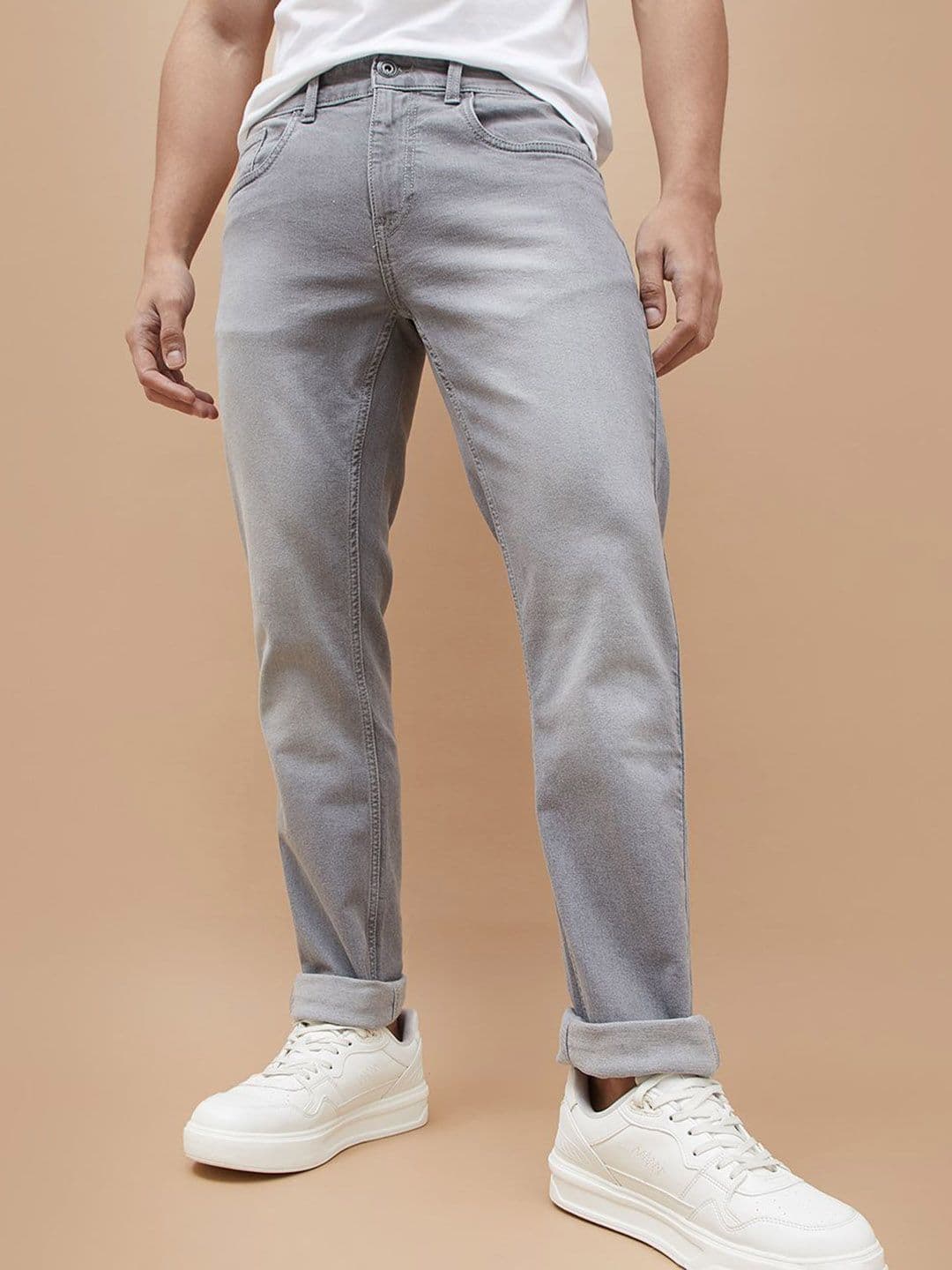 Forca by Lifestyle Men Slim Fit Mid-Rise Light Fade Stretchable Jeans - view 1
